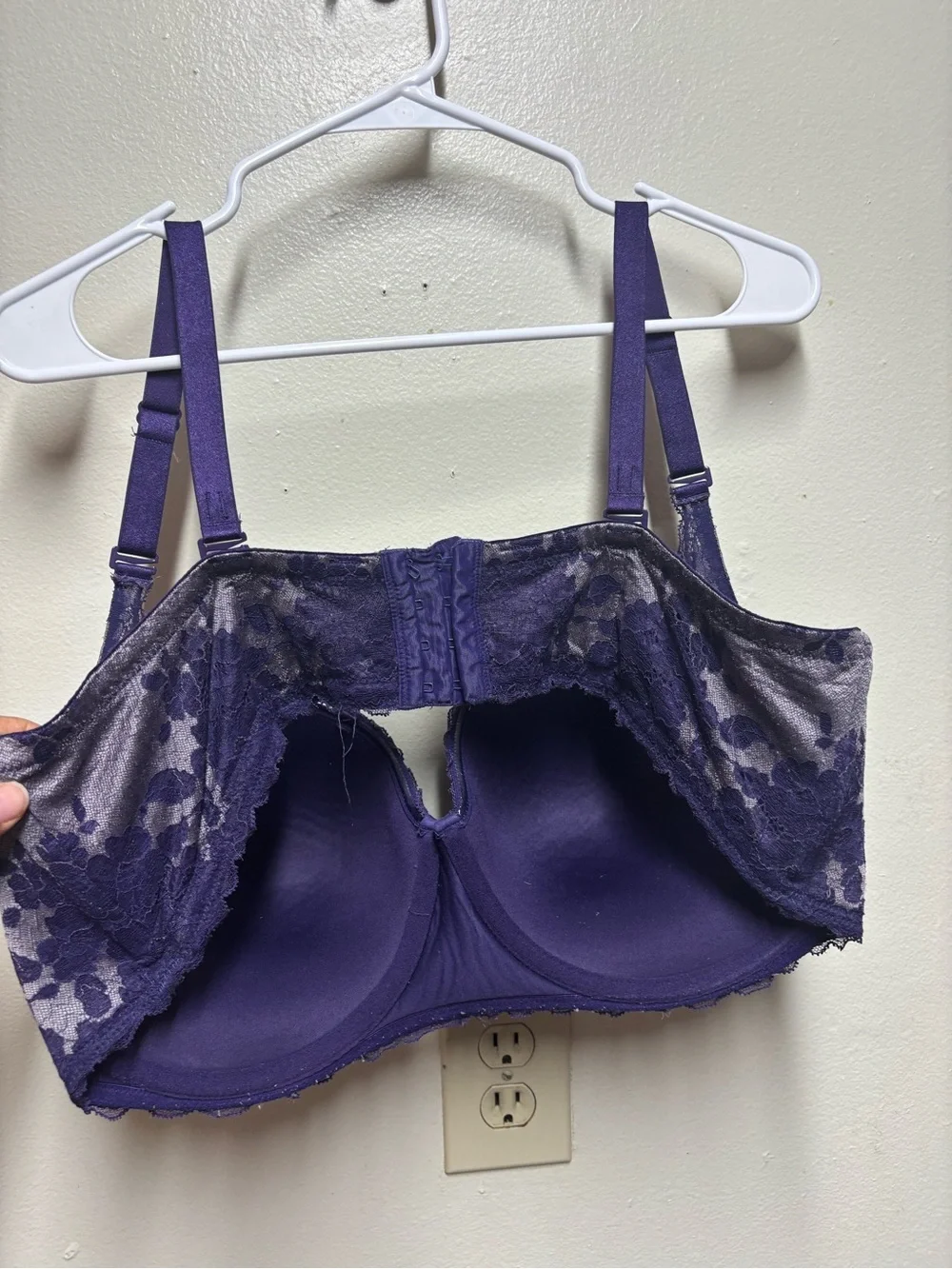 Torrid Bombshell Everyday Strapless Push-Up Bra eggplant purple 44DDD